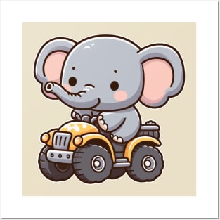 Cute elephant ATV Posters and Art